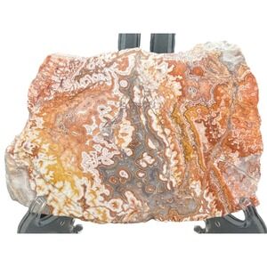 Rosetta Picture Rock Slab 6.5" x 4.5" x 3/8" Mineral Dolomite Quartz Mexico 14oz